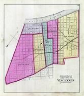 Index Map - Vincennes City, Knox County 1880
